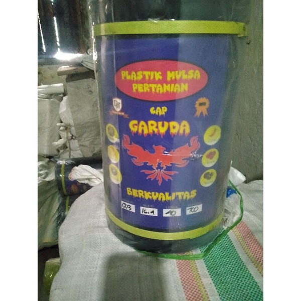 [AESTETHIC COLLECTION] Mulsa Hitam Perak panjang 700 meter Free Pasak mulsa