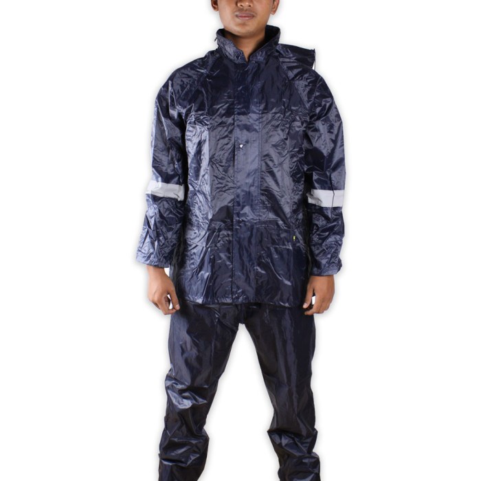 New Krisbow Rainsuit Pvc (M) Blue Navy Srrs11 Kw1000529