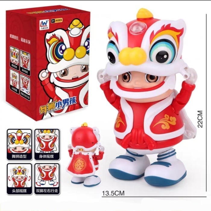 

New! TermuraH yuk!! GROSIR Dance Barongsai Imlek Kado Musik Joget Barongsay Limited