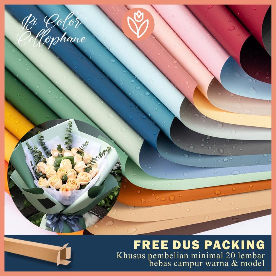

Ready!!!(COD) TULIP PAPERIE KERTAS BUKET BUNGA BICOLOR CELLOPHANE KERTAS KADO DUA WARNA CELOPANE FLOWER WRAPPING PAPER BI COLOR