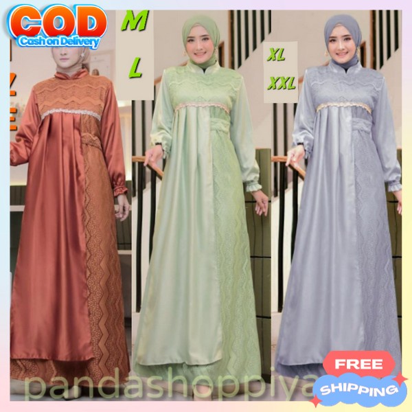 Gamis Terbaru 2024 Gamies Hari Raya Idulfitri Gamia Pesta Prempuan Dewasa Buju Games Kekinian Bj Gam