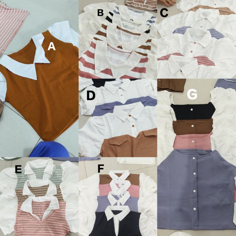 Top Import lengan balon