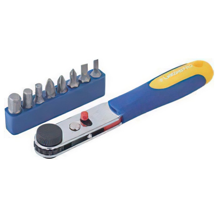 Terbaru 201710 Lakoni Pro Obeng Rachet Insert Rachet Screwdriver 9Pcs Bits Ori Promo Terlaris