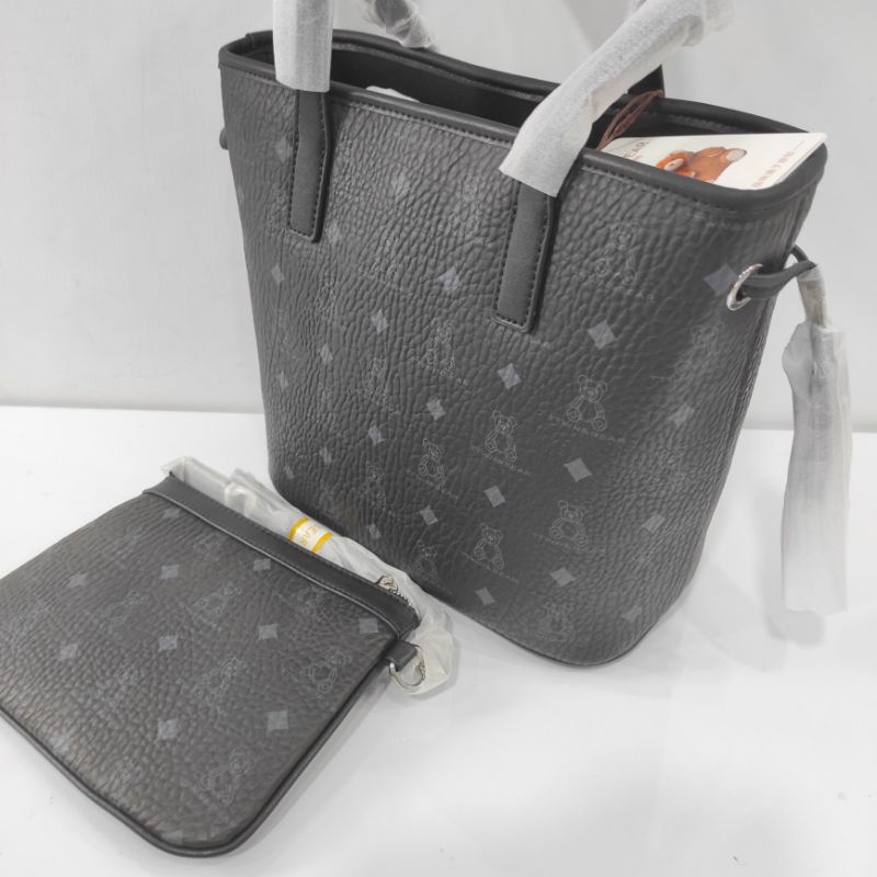 TTWN Bear Original TN2811 Tas Tote Woman HITAM TTWNBEAR