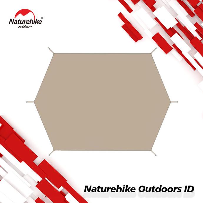 Alas Tenda Pyramid Naturehike NH20PJ045 Brighten Tent 6.4 Footprint