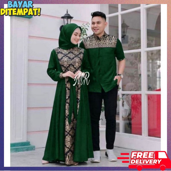 Gamis Kapelan Gmis Suami Istri Baju Sarimbit Famis Pasangan Satu Pasang Kapel Cople Satu Lebaran Ter