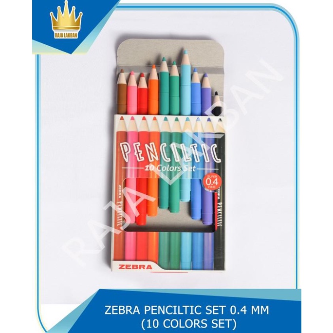 

Pulpen/Fineliner Zebra Penciltic SET 04 MM Waterbased Ink ECER/GROSIR