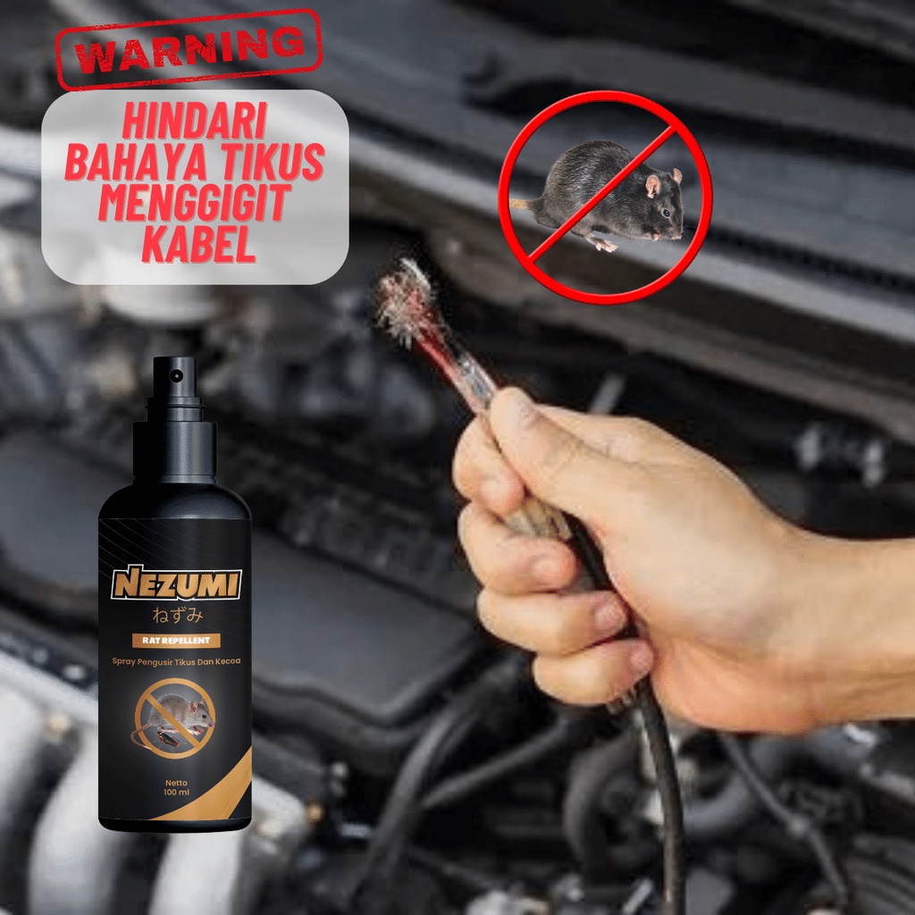 

BISA COD!!!!NEZUMI Pengusir Tikus RAT REPELLENT jebakan tikus Tikus ZONE 100ml / pengusir tikus super ampuh