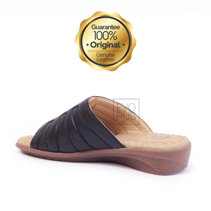 Scholl Memory Cushion Bilo Women Leather Sandal Kulit Asli Original