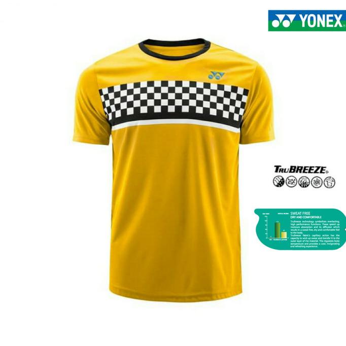 KAOS YONEX COC 19 BADMINTON JERSEY MINION ORIGINAL KUNING LOGO TIMBUL
