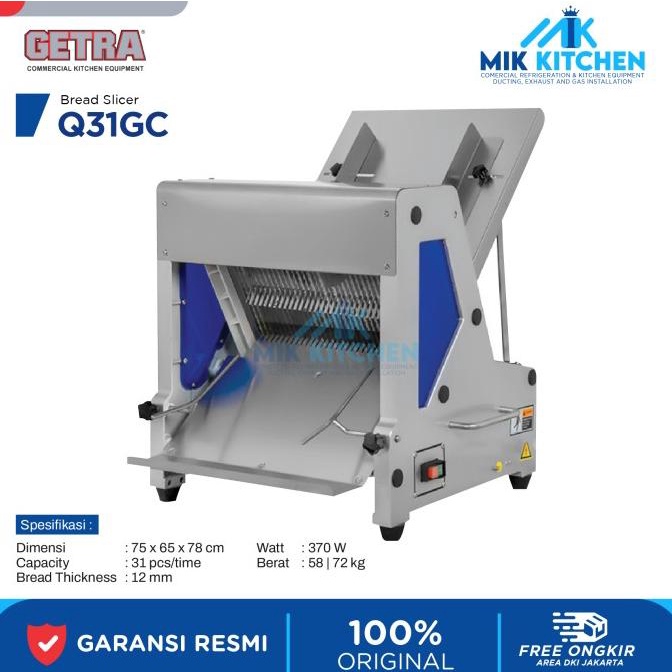 GETRA BREAD SLICER - Q31 BLADES - MESIN PEMOTONG ROTI