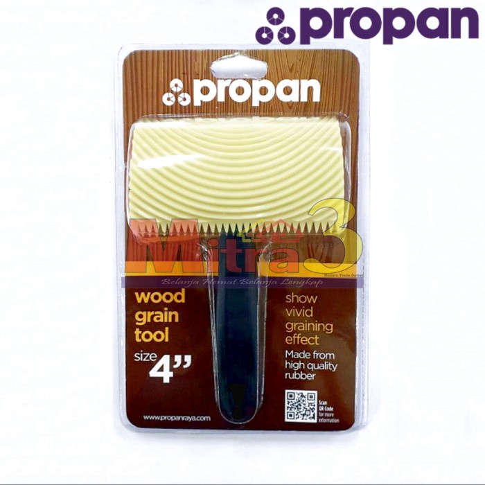 :=:=:=:=] Kuas Cat Motif Serat Urat Kayu PROPAN 4" / Wood Grain Tool 4 inch