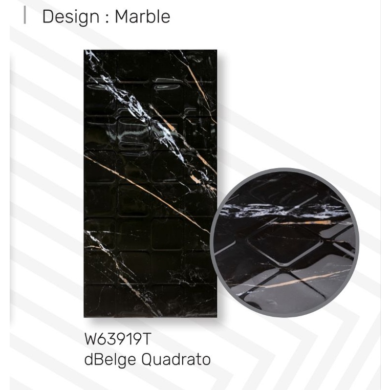 KERAMIK GLOSSY MOTIF MARBEL HITAM dBELGE QUADRATO UKURAN 30X60 BY ROMAN/KERAMIK KUALITAS 1 GRADE A/K