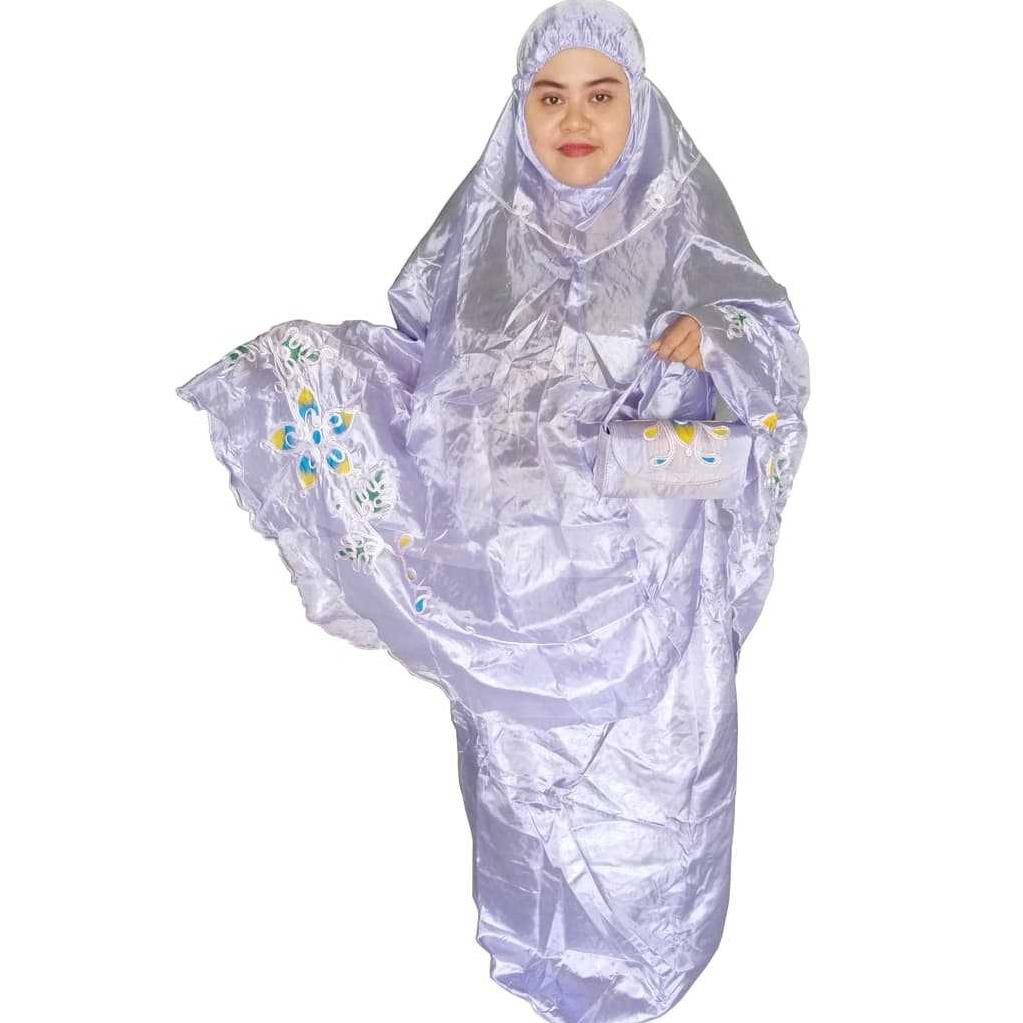 Mukena Parasut Traveling Pita Lukis Mukenah Abutai Jumbo