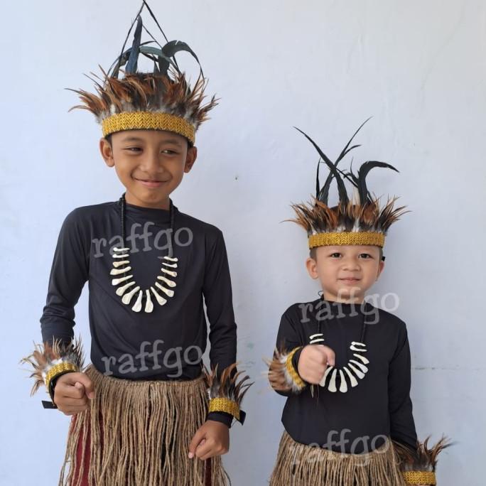 baju adat papua anak laki laki
