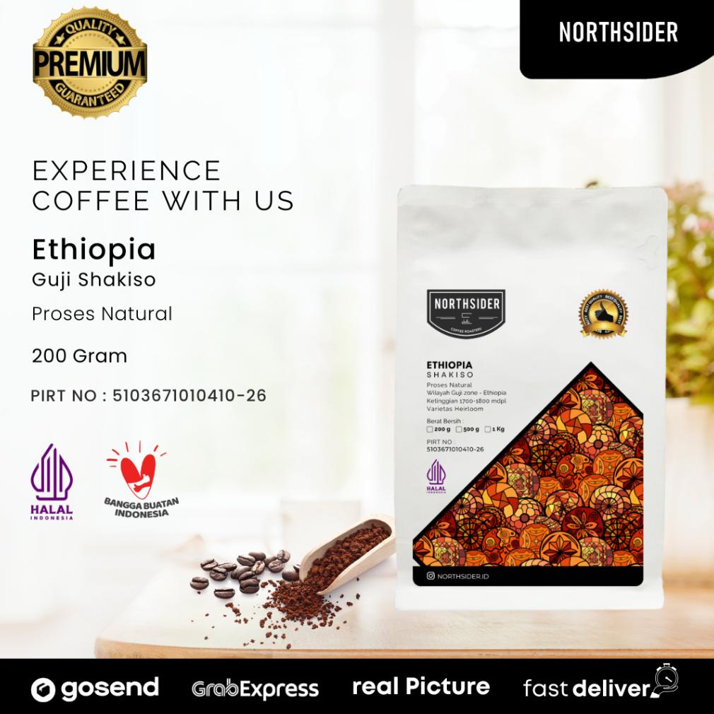 

Northsider Kopi arabika Ethiopia Guji Shakiso Natural coffee 200g