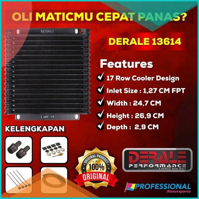 ATF Matic Cooler Derale 13614 Hayden Pajero Innova Reborn Fortuner VRZ