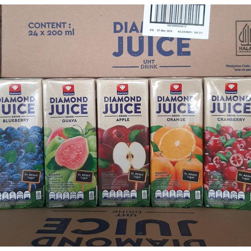 

Diamond Uht Jus 200 Ml [Karton] [Kurir Sameday/Instant]