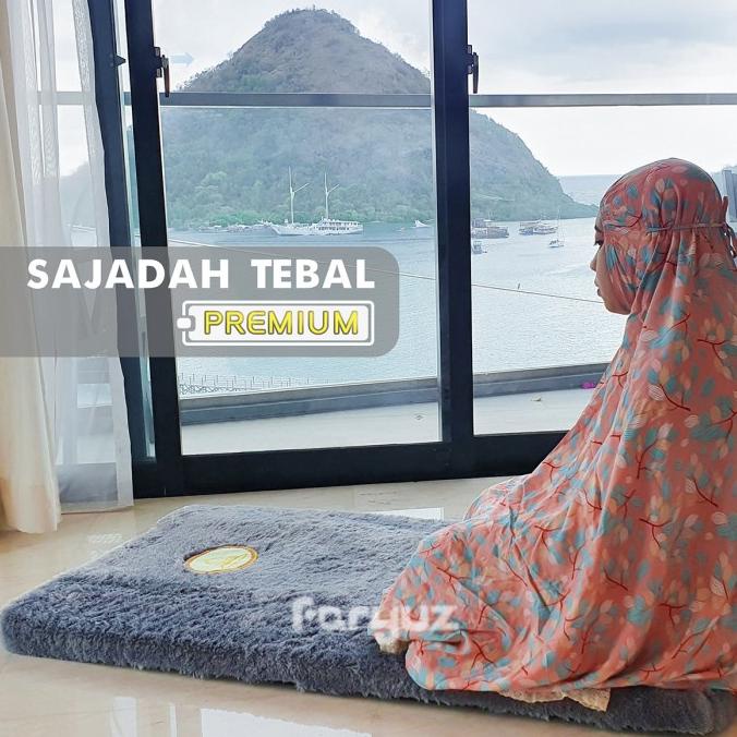 Sajadah Super Tebal 5Cm Sejadah Bulu Rasfur Busa Empuk Premium