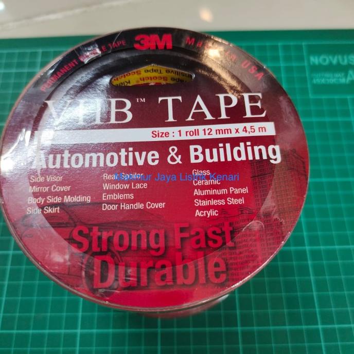 

TERLARIS DOUBLE TAPE 3M VHB AUTOMOTIVE 4900 SIZE 12mm x 4.5m LEM PEREKAT MOBIL