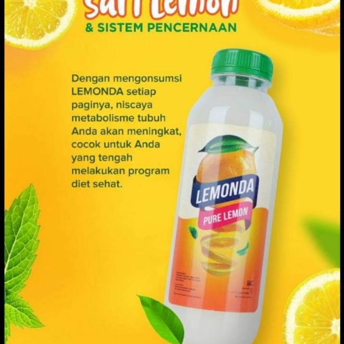 

Lemonda Pure Lemon Jus Sari Lemon Murni 500Ml