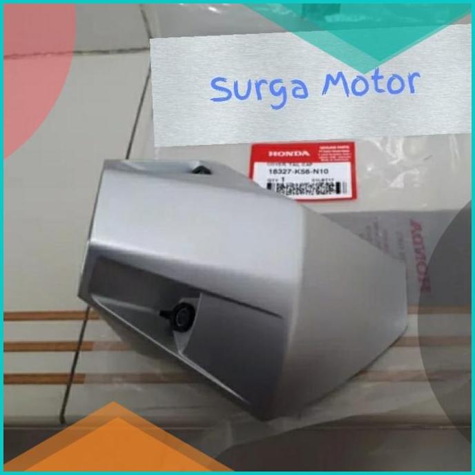 Cap tail cover ujung knalpot Supra 150 GTR moncong kenalpot ORI HONDA