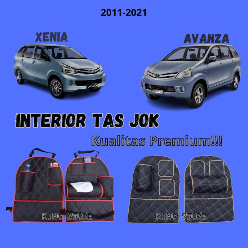 interior tas jok mobil avanza/xenia 2011-2021 kualitas premium