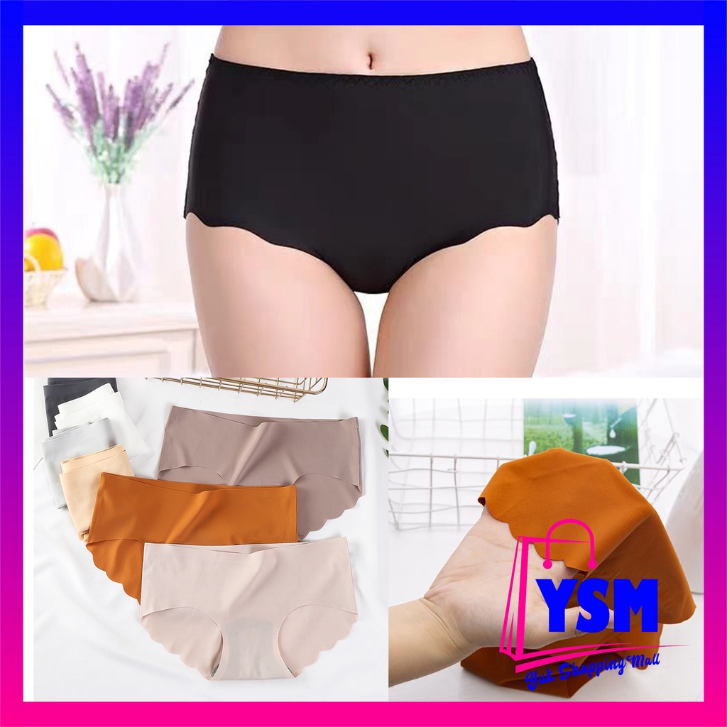 YSM Celana Dalam Wanita Satin 6471  Wanita Seamless Anti Nyeplak Underwear Push Up Sexy Sempak Gaya 