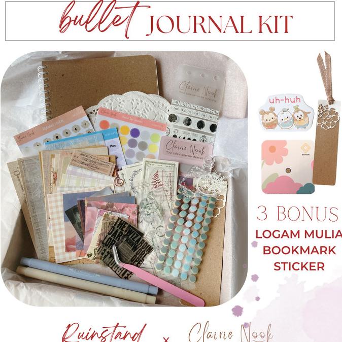 

Bullet Journal Kit Healing - Jurnal Kit - Scrapbook Kit Clairie Nook