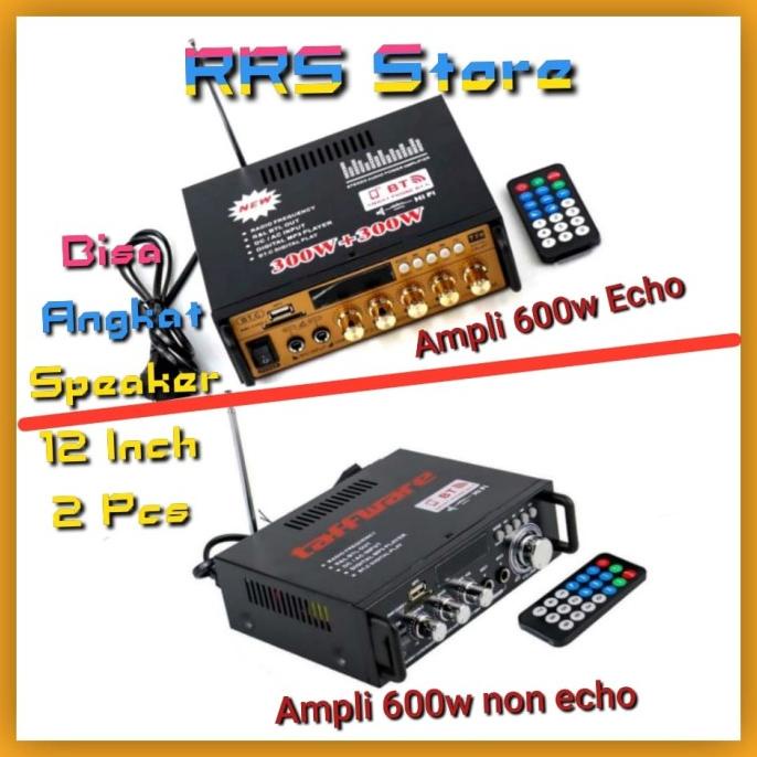 Kyyslb Audio Bluetooth Amplifier Hifi 600W Remote Control Ampli Karoke Kualitas Premium