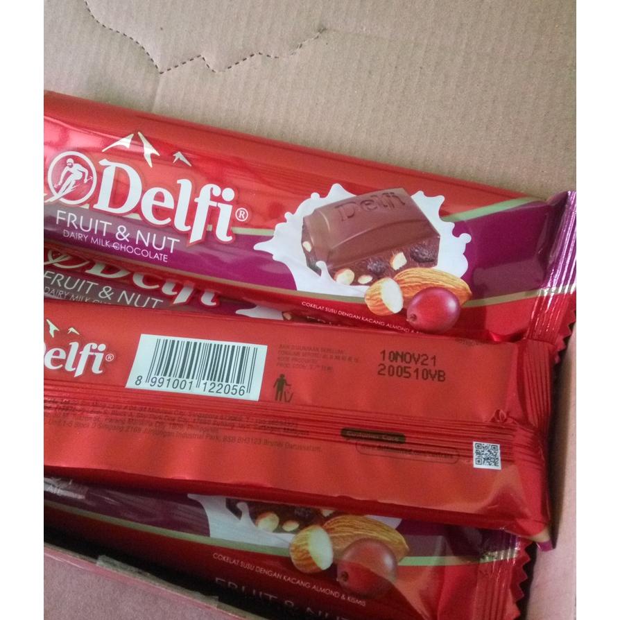 

Delfi Dairy Lk 25Gr X 10 Pcs Lk Chocolate Bar Ex 27G - Cokelat Delfi Isi 10Pcs X 25 Gr Almond Cashew Fruit