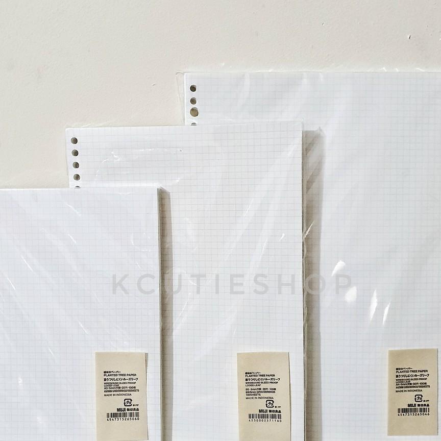 

Kcutieshop - Muji Loose Leaf Grid (A5, B5, A4)