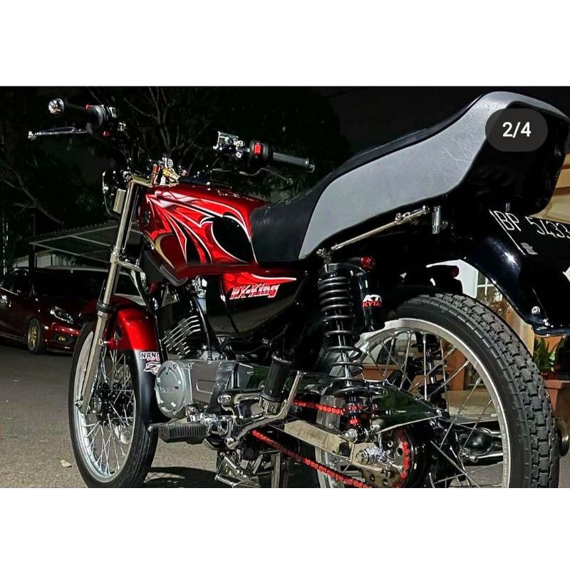 Striping lis sticker standar ORI yamaha rx king 2006 merah stiker rx king merah 2006