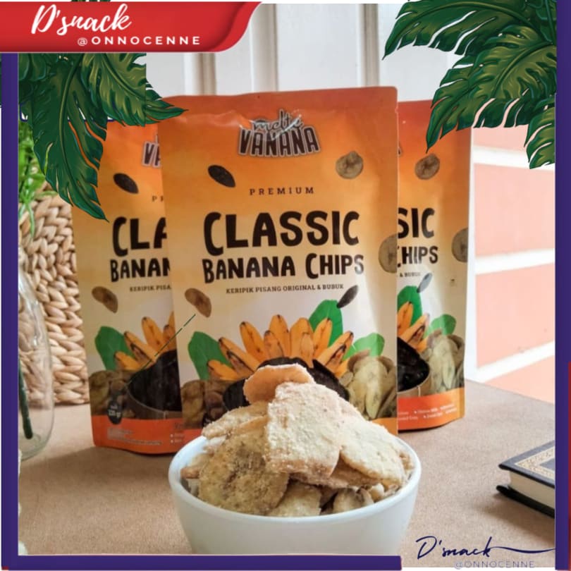 

Classic Banana Chips / Keripik Pisang Bubuk 120g JP5EB