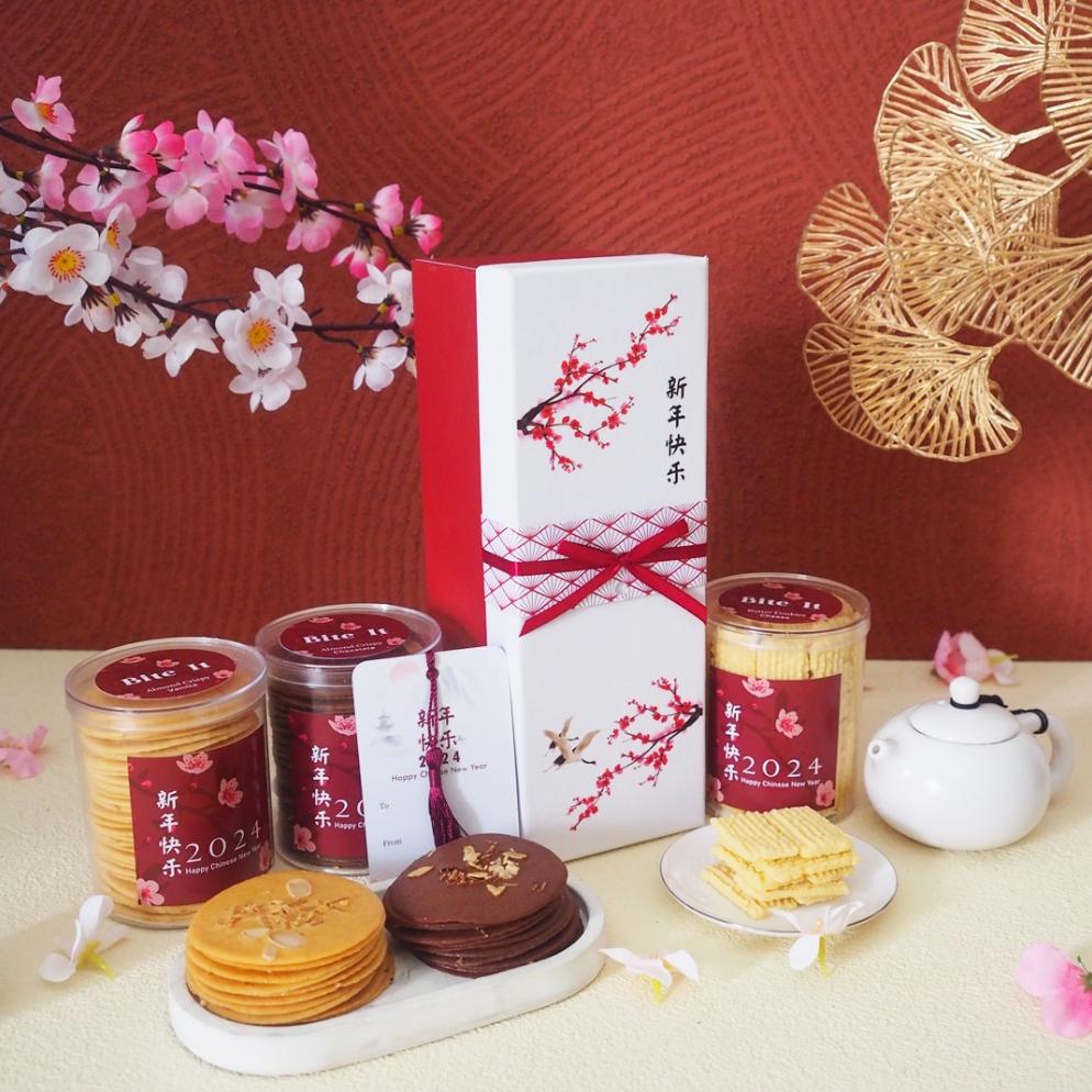 

New Stok Asagao - Chinese New Year Hampers / Parcel Imlek / Almond Crispy Terlaris