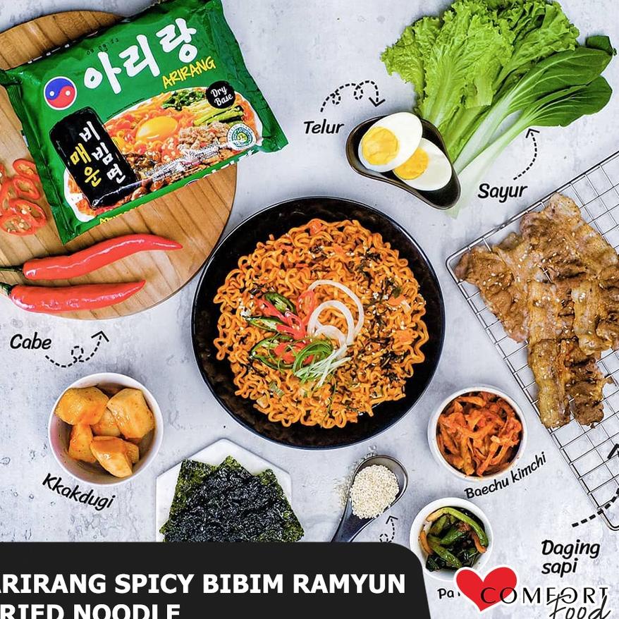 

Arirang Spicy Bibim Ramyun Fried Noodle 135G (1Dus 20Pcs Harga Grosir)
