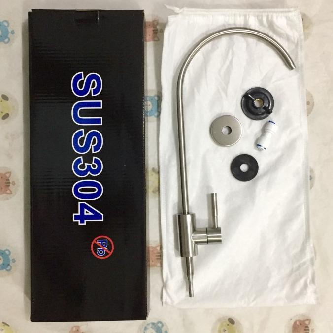 Kran Angsa Faucet RO Stainless Steel SUS 304 utk Air Minum Mesin RO