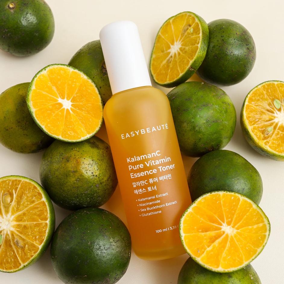 Easybeaute-Kalamanc 2In1 Toner Essence 100 Ml/Toner Brightening/Mencerahkan Wajah/Vitan C