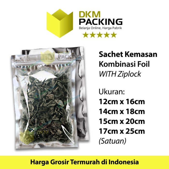 Plastik Kemasan Transmetz Sachet Bag Saset Transparan Metalizing Foil