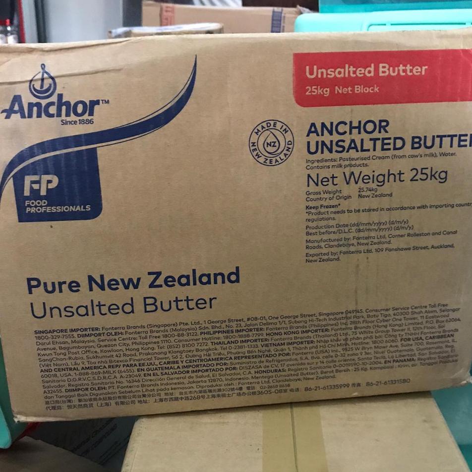 

Anchor Uned Butter 25Kg - Butter Uned Mentega Tawar Gosend / Grab Only!!!