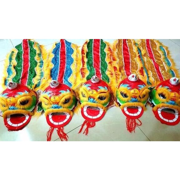 

Big Sale Kepala Barongsai Medium Mainan Barongsay Anak Buntut Panjang Imlek Limited Edition