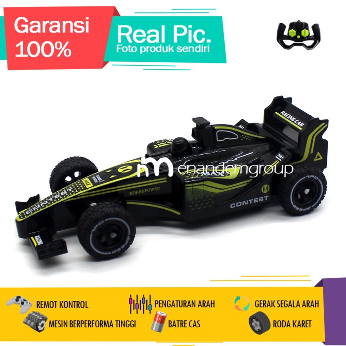TERLARIS Mainan Mobil Remot Kontrol RC Balap Formula Turbo Batre Cas Super Fast