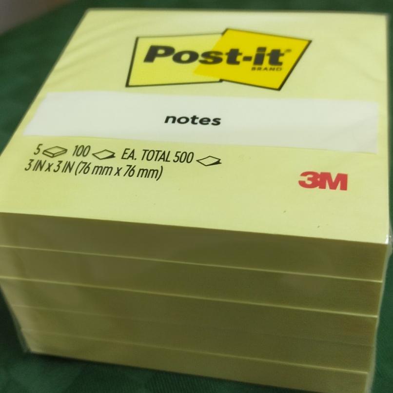 

3M Post It Stiy Notes 654-5Cy 3 Inch X 3 Inch