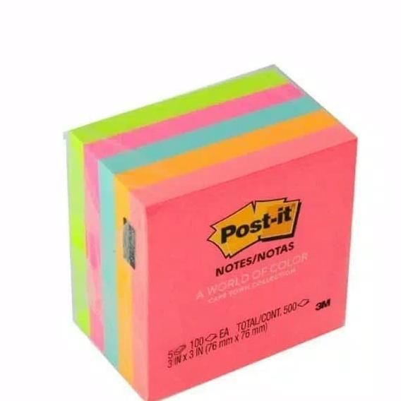 

Post-It Notes 3M 654 Color (Isi 5 Pad)