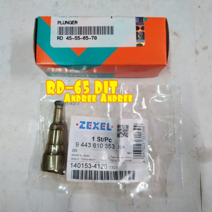 @#@#@#] Plunger Assy Isi Bos Pom Kubota RD45 RD55 RD65 RD 45 55 65 - Original