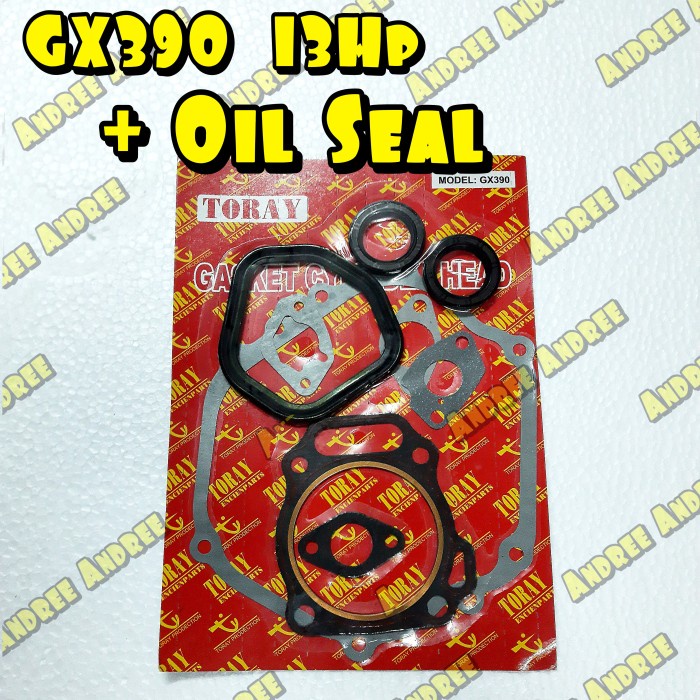 Ready stock] GX-390 Paking - Gasket Cylinder Set + Oil Seal GX390 GX 390 - 13 Hp