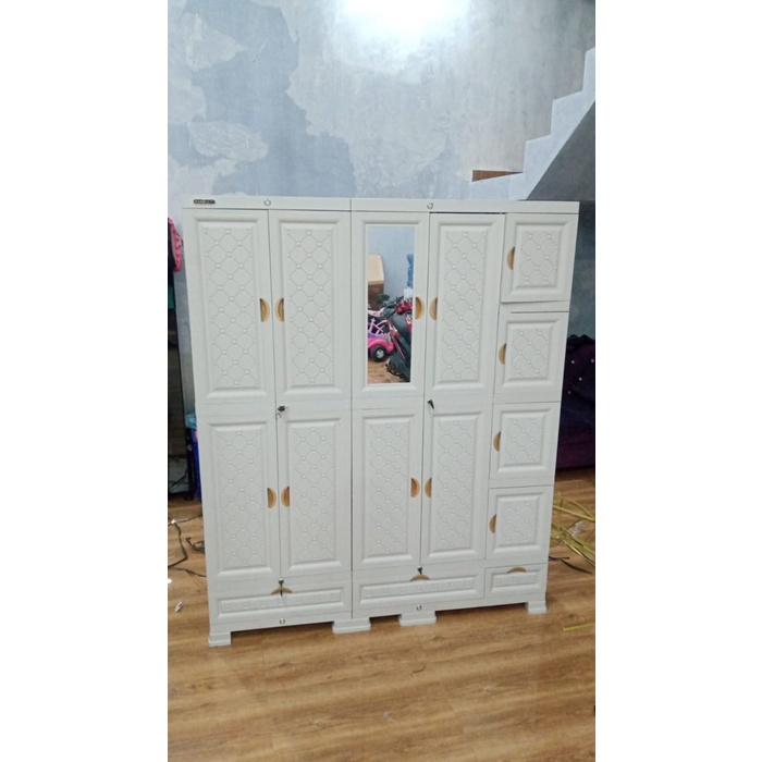 LEMARI PAKAIAN PLASTIK NAPOLLY 5 PINTU MIDICAB-5412 DC GANTUNG BOGOR