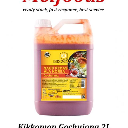 

Kikkoman Gochujang Sauce Halal 2L Saus Sambal Pedas Korea