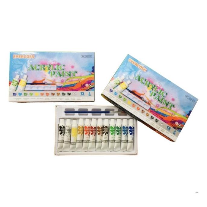 

Diskon !!! Januari Termurah Evercoss Acrylic Colors Ev-1035-12 12 Warna Free Kuas - Siap Kirim