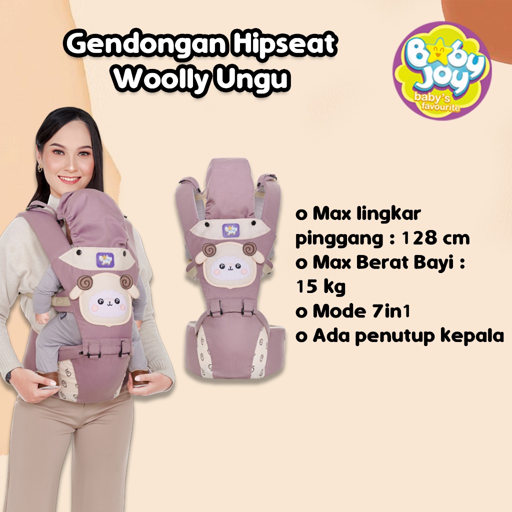 [BABY'S NEEDS] Baby Joy Gendongan Hipseat Bayi Baby Joy Gendongan Bayi Depan All Series Giraffe